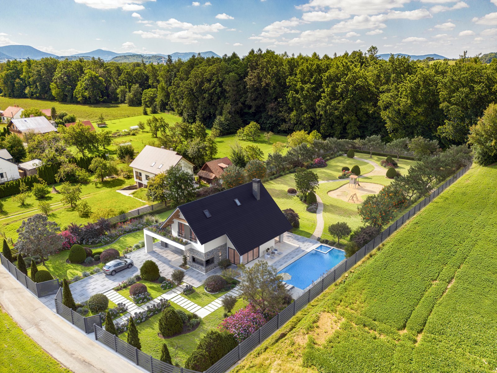 Prodej stavebního pozemku 4 684 m2, Horní Domaslavice